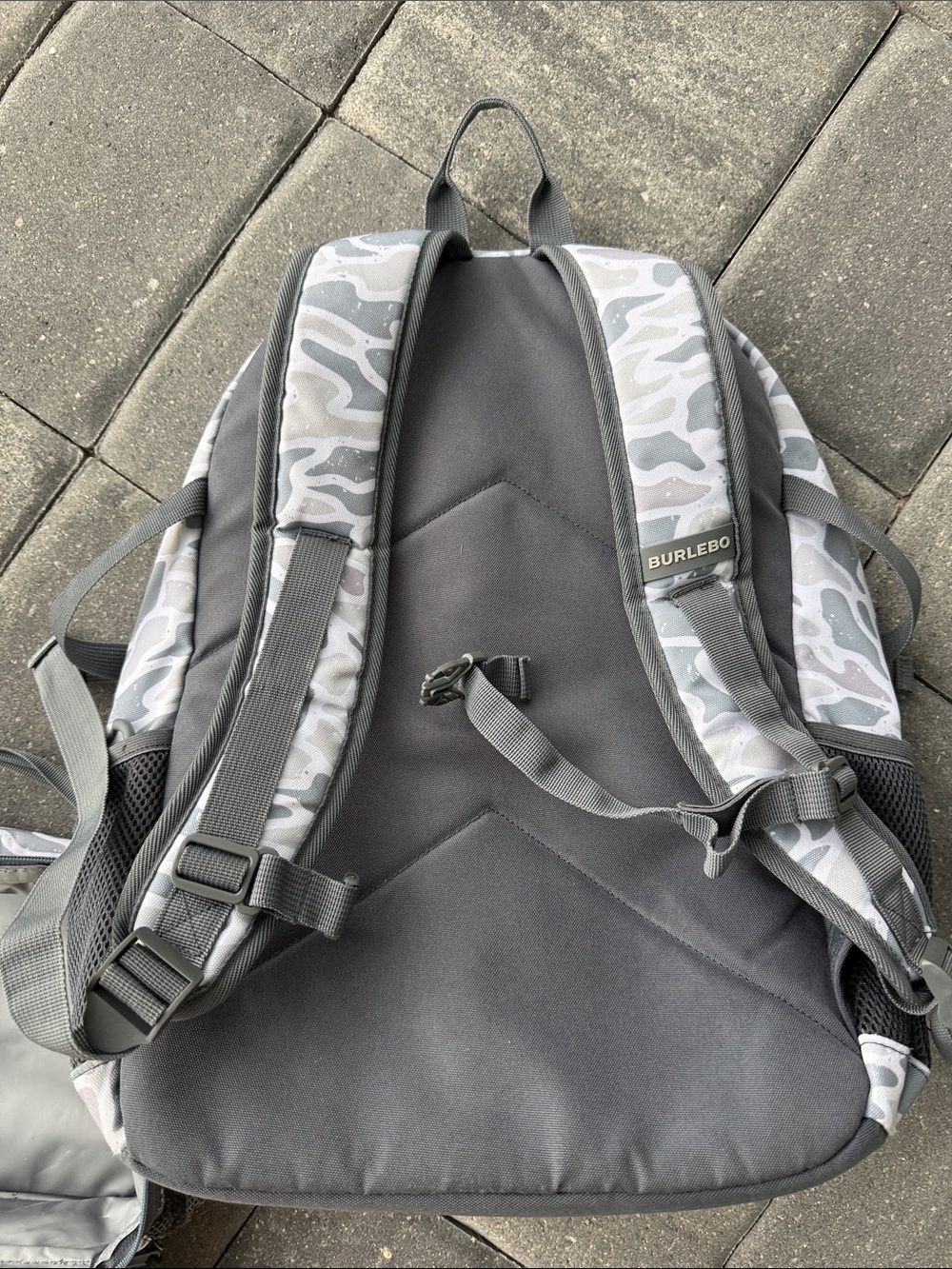BURLEBO Gray & White Camo Kids Backpack with Matching Lunchbox - Picture 6 of 6